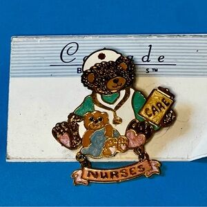 Vintage Cloisonné Pediatric Nurse Pin